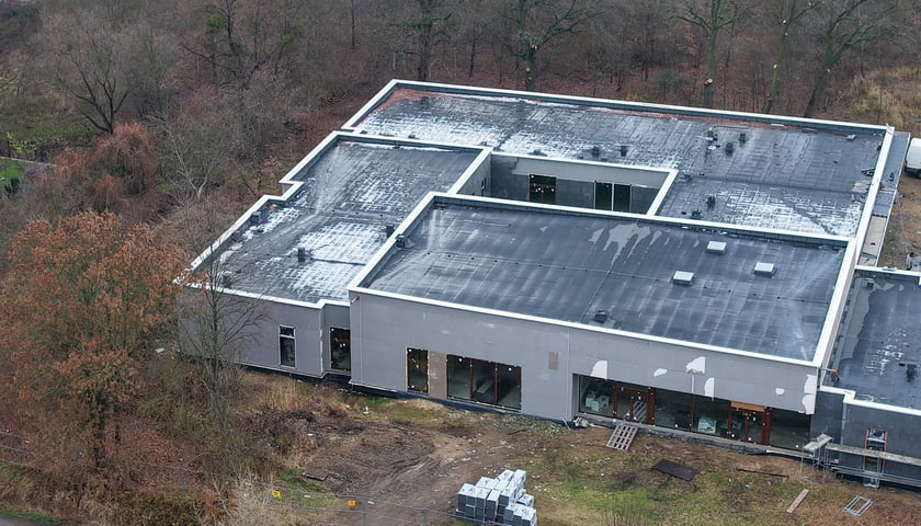 Przedszkole i żłobek przy ul. Bagatela/Lekcyjnej - budowa, grudzień 2025