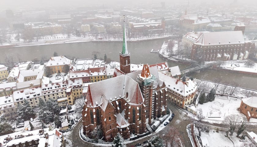 Widok na Ostrów Tumski we Wrocławiu