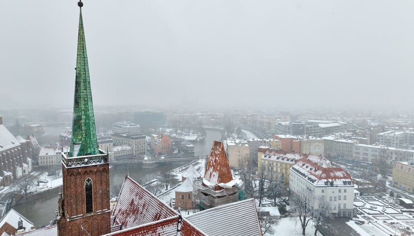 Widok na Ostrów Tumski we Wrocławiu