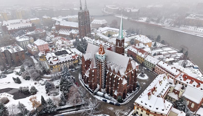 Widok na Ostrów Tumski we Wrocławiu