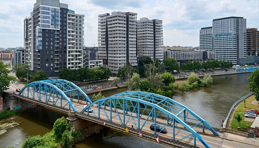 Most Sikorskiego latem 2025 roku