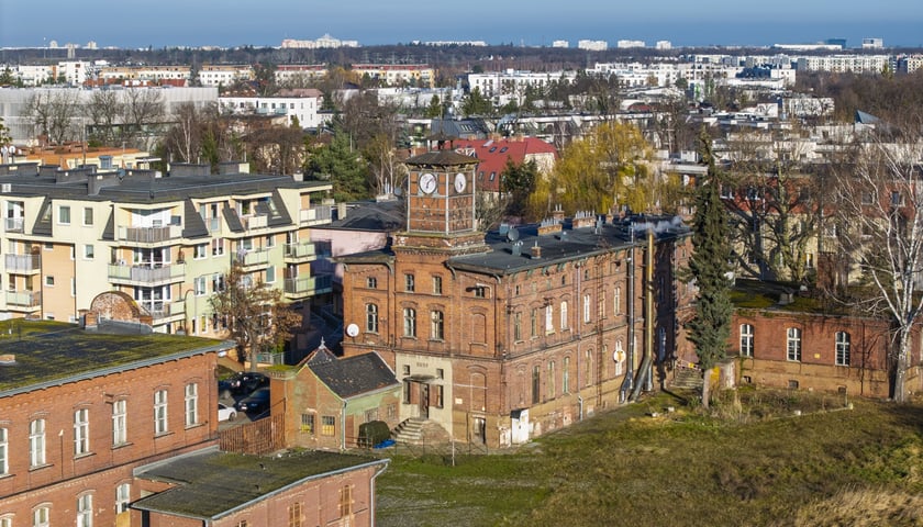 Zabudowania dawnej cukrowni Klecina, grudzień 2025