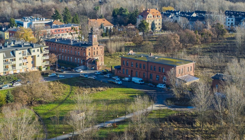 Zabudowania dawnej cukrowni Klecina, grudzień 2025