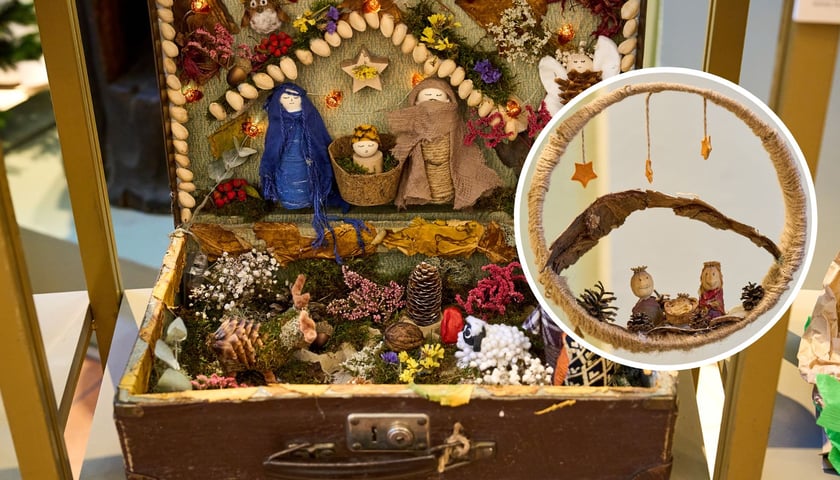Na zdjęciach szopki, które wykonały dzieci z wrocławskich i dolnośląskich szkół, placówek wychowawczych oraz domów kultury