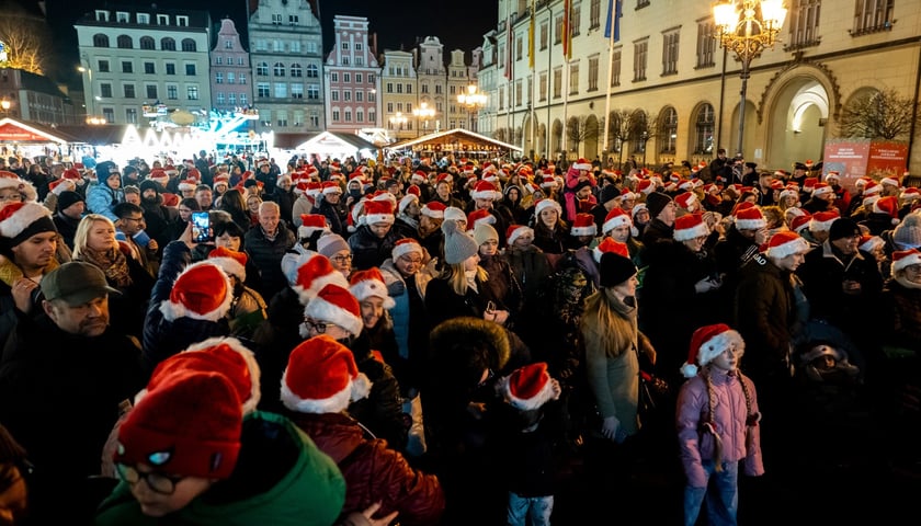 Kolędowanie na wrocławskim Rynku 10 grudnia 2025