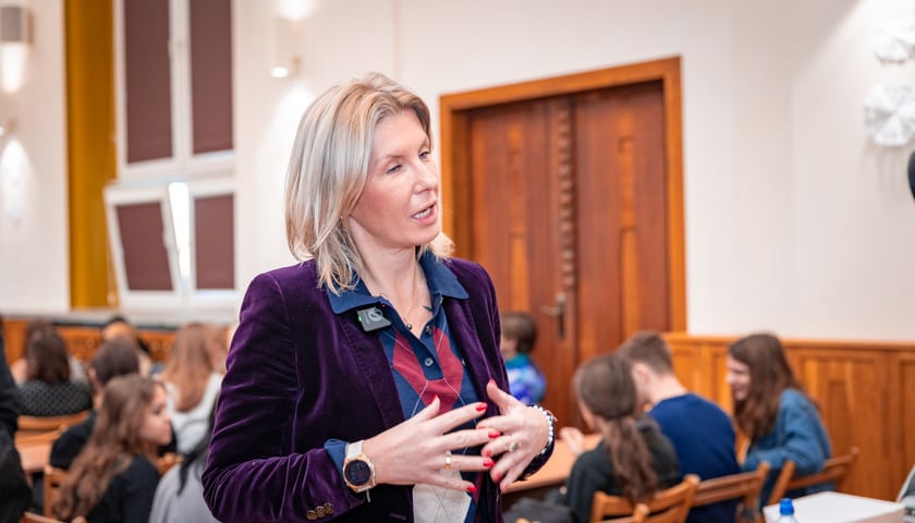 Szkolenie w ramach programu "Bezpieczny Wrocław" w I LO we Wrocławiu