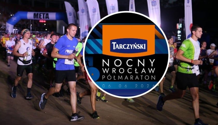 Kobiety i mężczyźni na jednej z poprzednich edycji Nocny Wrocław Półmaraton