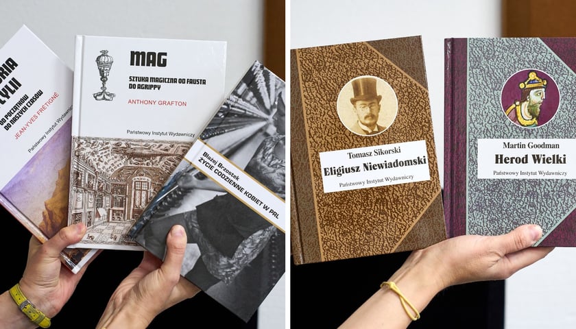 Na zdjęciach książki, które można wygrać w konkursie