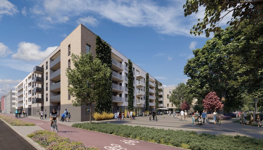 Blok TBS-u na Brochowie - wizualizacja