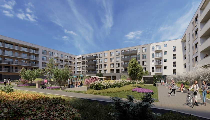 Blok TBS-u na Brochowie - wizualizacja