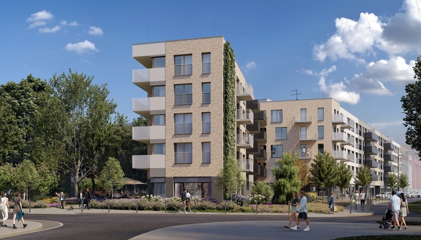 Budynek TBS-u, który powstanie na Brochowie - wizualizacja