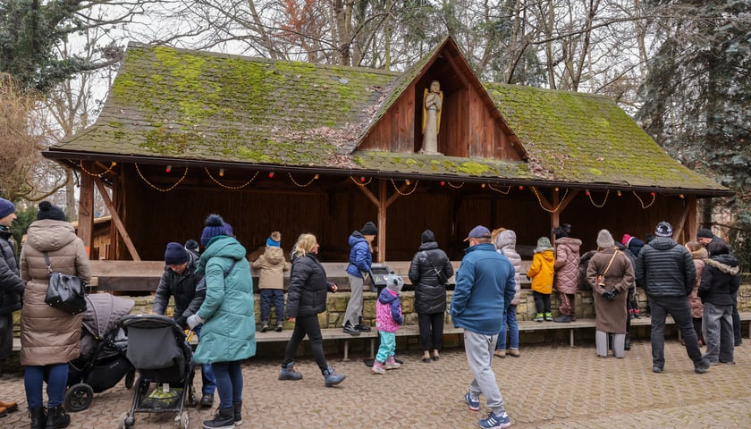 Żywa szopka przy kościele p.w. Matki Boskiej Pocieszenia na Dąbiu
