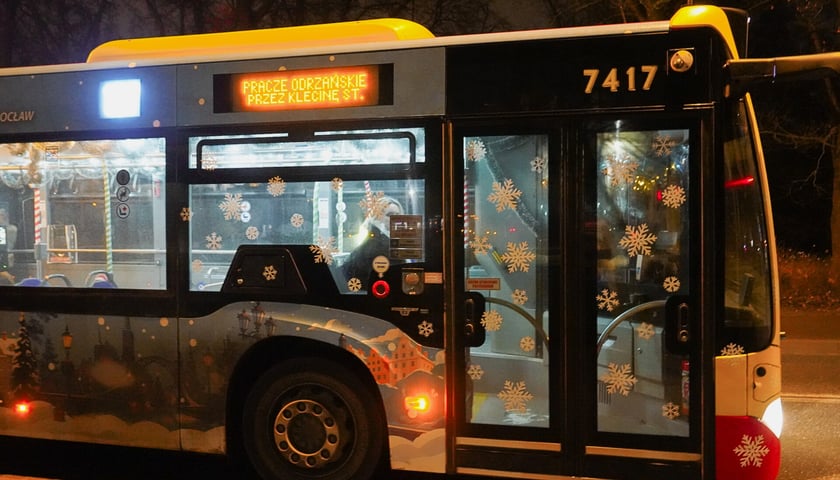 Świąteczny autobus MPK Wrocław
