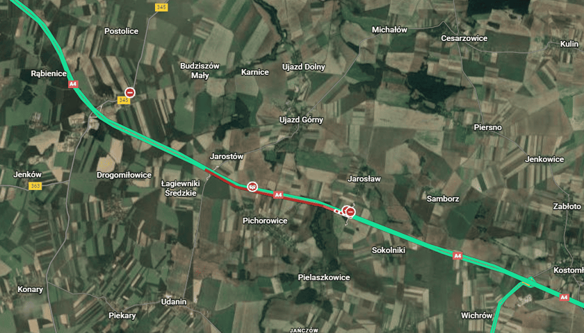 <p>Utrudnienia w ruchu na A4, 29.12.2025, stan na godz. 11.27</p>