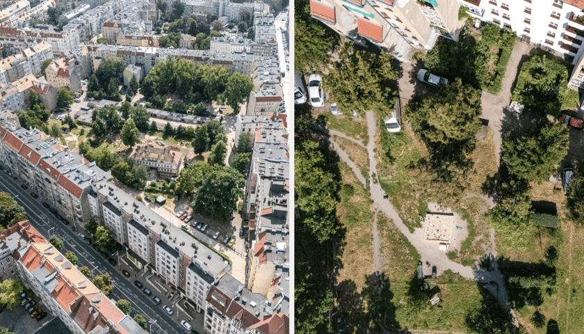 Jedno z największych na Ołbinie - podwórze z potencjałem do remontu