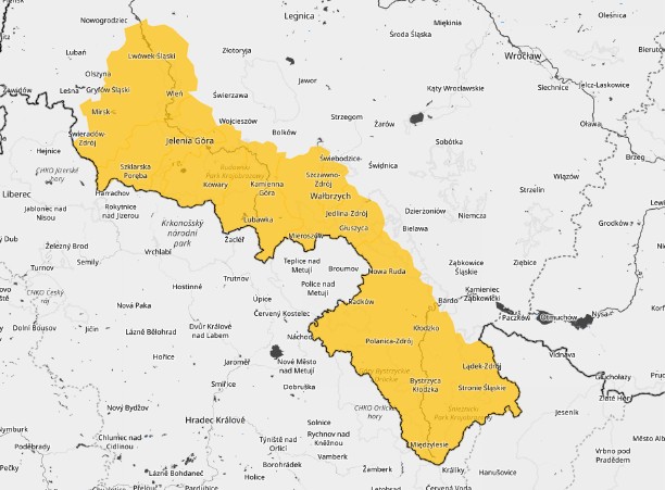 Ostrzeżenie przed silnym mrozem na Dolnym Śląsku, 8 stycznia 2026