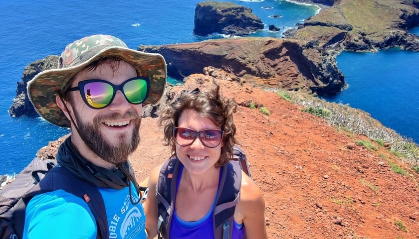 Rafał Plantos i Paulina Gęsiorek, para obieżyświatów, która wzięła udział w jednej z poprzednich edycji festiwalu Równoleżnik Zero. 