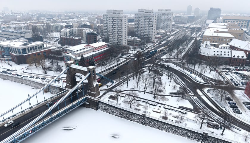 Wrocław pod śniegiem - 13 stycznia 2026