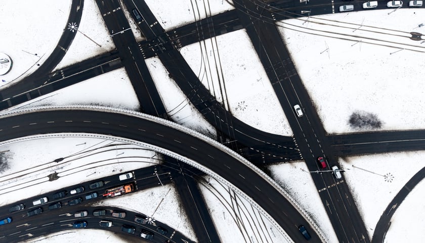 Plac Społeczny - skrzyżowanie z estakadą