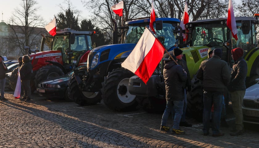 Zgromadzenie rolników pod Dolnośląskim Urzędem Wojewódzkim we Wrocławiu, 20 stycznia 2026