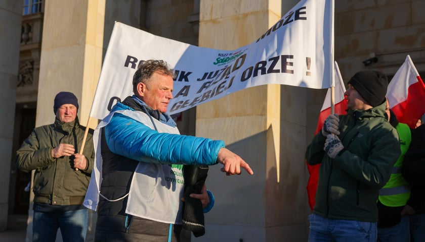 Zgromadzenie rolników pod Dolnośląskim Urzędem Wojewódzkim we Wrocławiu, 20 stycznia 2026