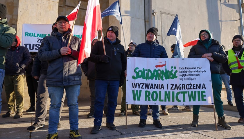 Zgromadzenie rolników pod Dolnośląskim Urzędem Wojewódzkim we Wrocławiu, 20 stycznia 2026