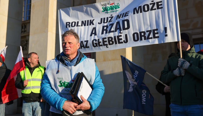 Zgromadzenie rolników pod Dolnośląskim Urzędem Wojewódzkim we Wrocławiu, 20 stycznia 2026