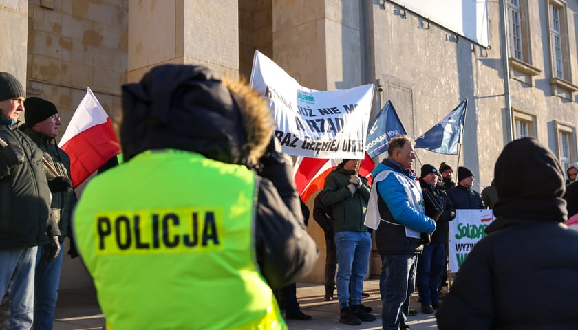 Zgromadzenie rolników pod Dolnośląskim Urzędem Wojewódzkim we Wrocławiu, 20 stycznia 2026