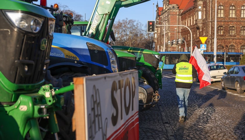 Zgromadzenie rolników pod Dolnośląskim Urzędem Wojewódzkim we Wrocławiu, 20 stycznia 2026