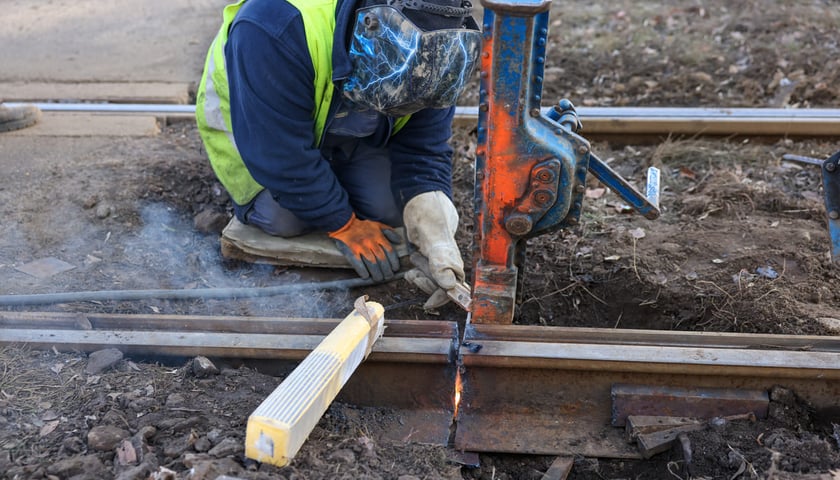 Awaria torowiska na ul. Legnickiej. Wrocław, 22.01.2026