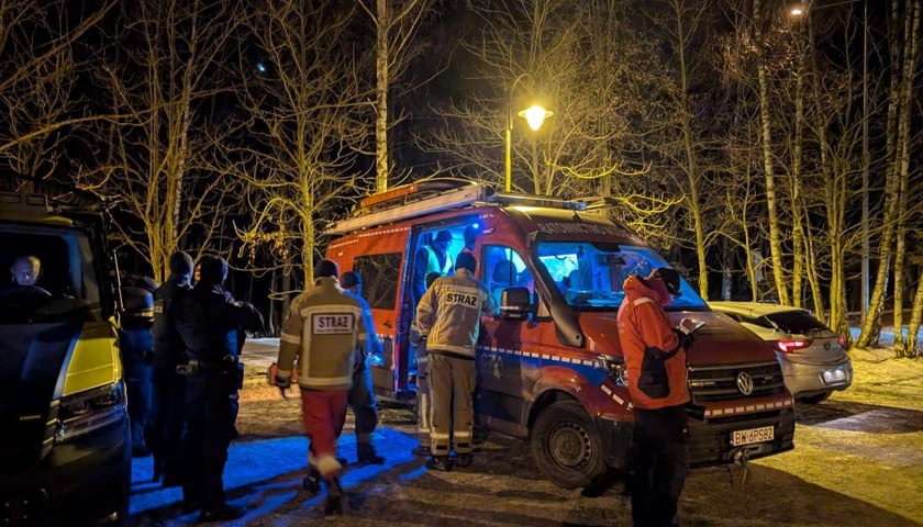 Ratownicy OSP GRS Starówka podczas interwencji