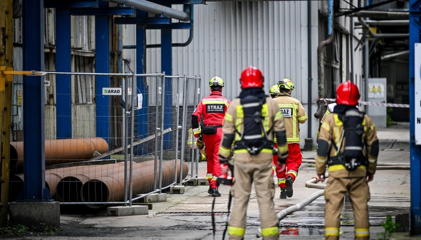 Ratownicy OSP GRS Starówka podczas interwencji