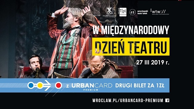 Міжнародний день театру із Urbancard Premium: другий квиток за 1 злотий