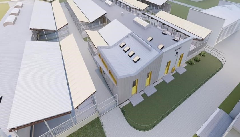 Przebudowa budynku schroniska dla zwierząt z izolatką psów oraz przebudowa i rozbudowa budynku bytowego psów przy ul. Ślazowej we Wrocławiu