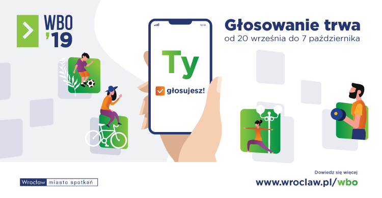 Голосуй у Вроцлавськoму Громадянському Бюджетi (WBO) 2019