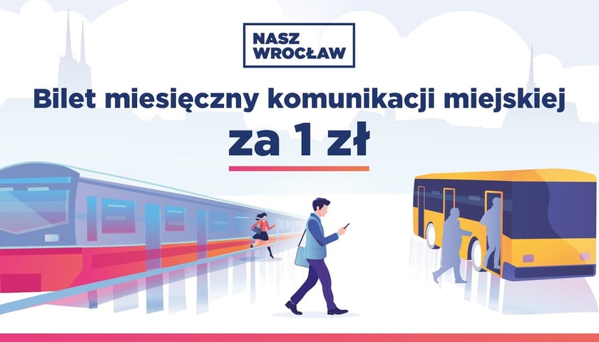 Від 1 вересня вводиться новий місячний проїзний квиток «Nasz Wrocław Kolej»
