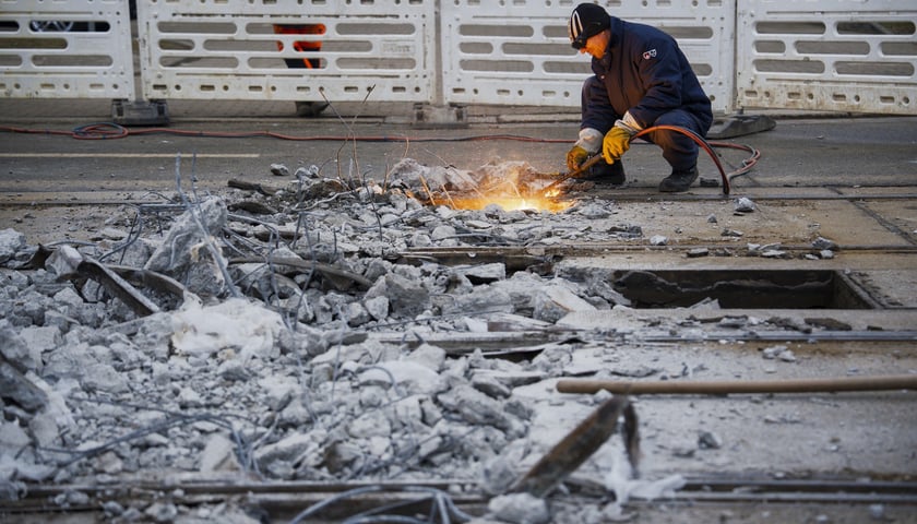 Początek prac na ul. Glinianej we Wrocławiu - 21.02.2026