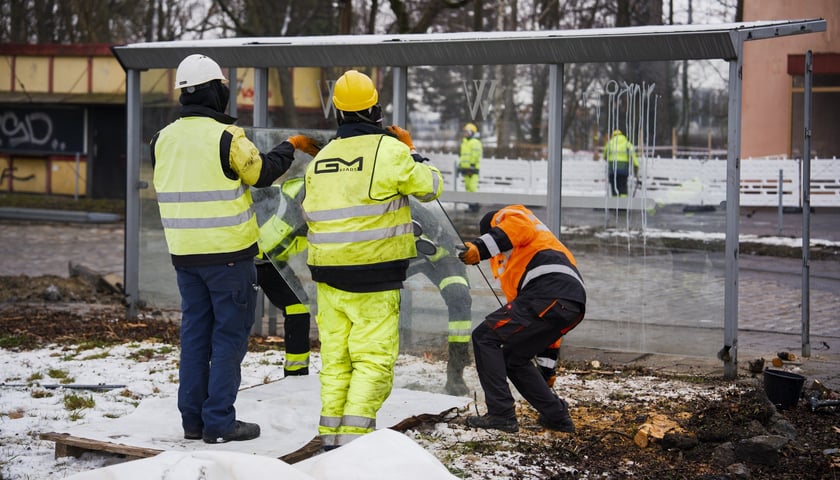 Początek prac na pętli Sępolno - 21.02.2026 r.
