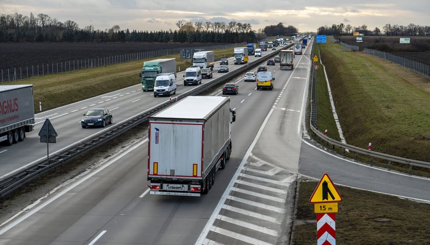 Autostrada A4 między Wrocławiem a granicą z Niemcami, zdjęcie ilustracyjne.