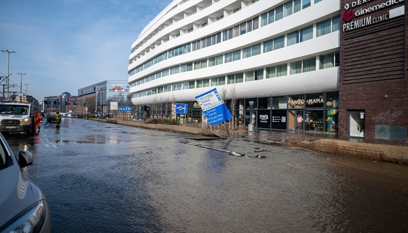 Awaria magistrali w centrum Wrocławia - 19 lutego