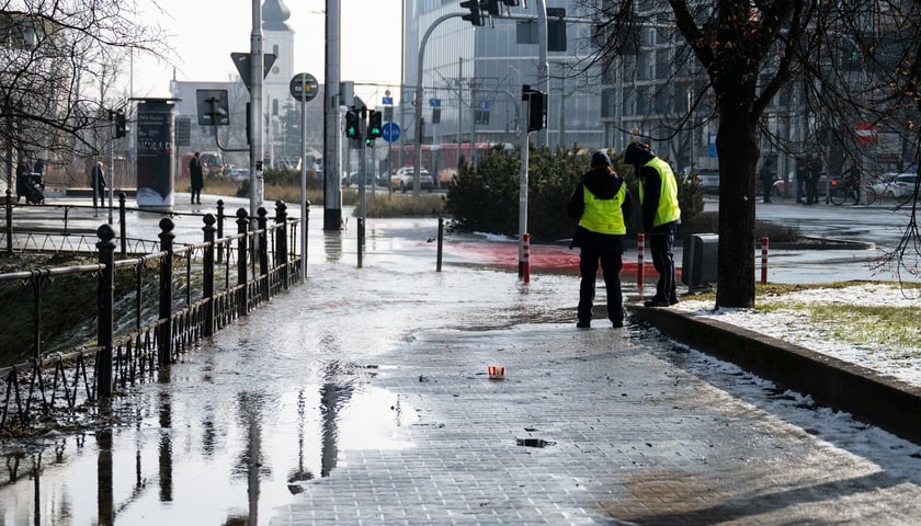 Awaria magistrali w centrum Wrocławia - 19 lutego