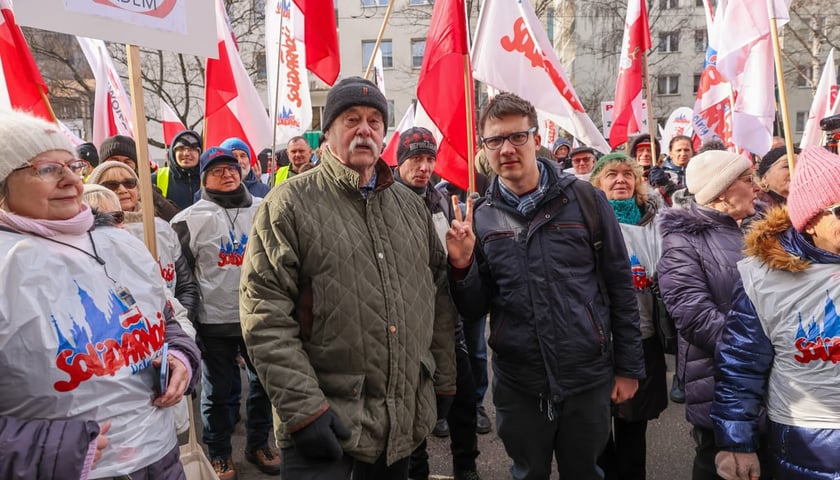 Protest związkowc&oacute;w 20 lutego 2026