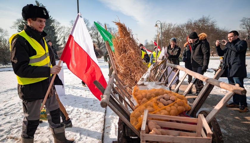 Protest związkowc&oacute;w 20 lutego 2026