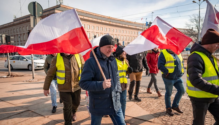 Protest związkowc&oacute;w 20 lutego 2026