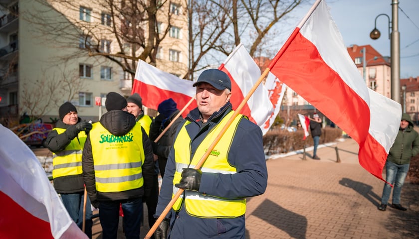 Protest związkowc&oacute;w 20 lutego 2026