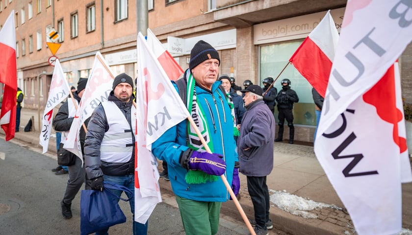 Protest związkowc&oacute;w 20 lutego 2026