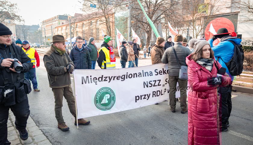 Protest związkowc&oacute;w 20 lutego 2026