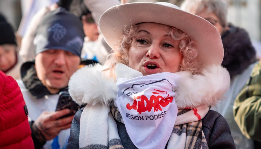 Protest związkowc&oacute;w 20 lutego 2026