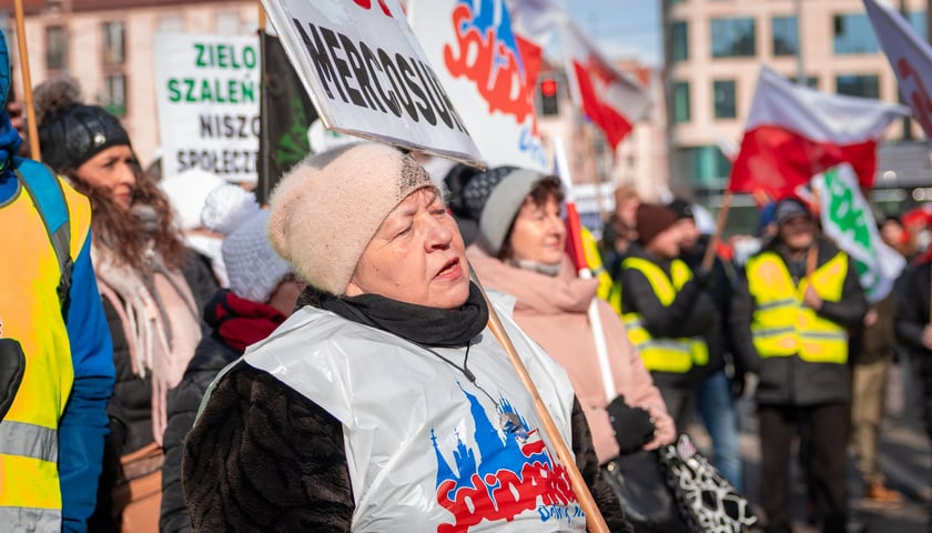 Protest związkowc&oacute;w 20 lutego 2026