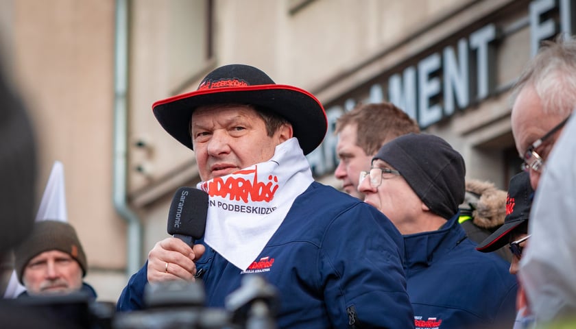 Protest związkowc&oacute;w 20 lutego 2026